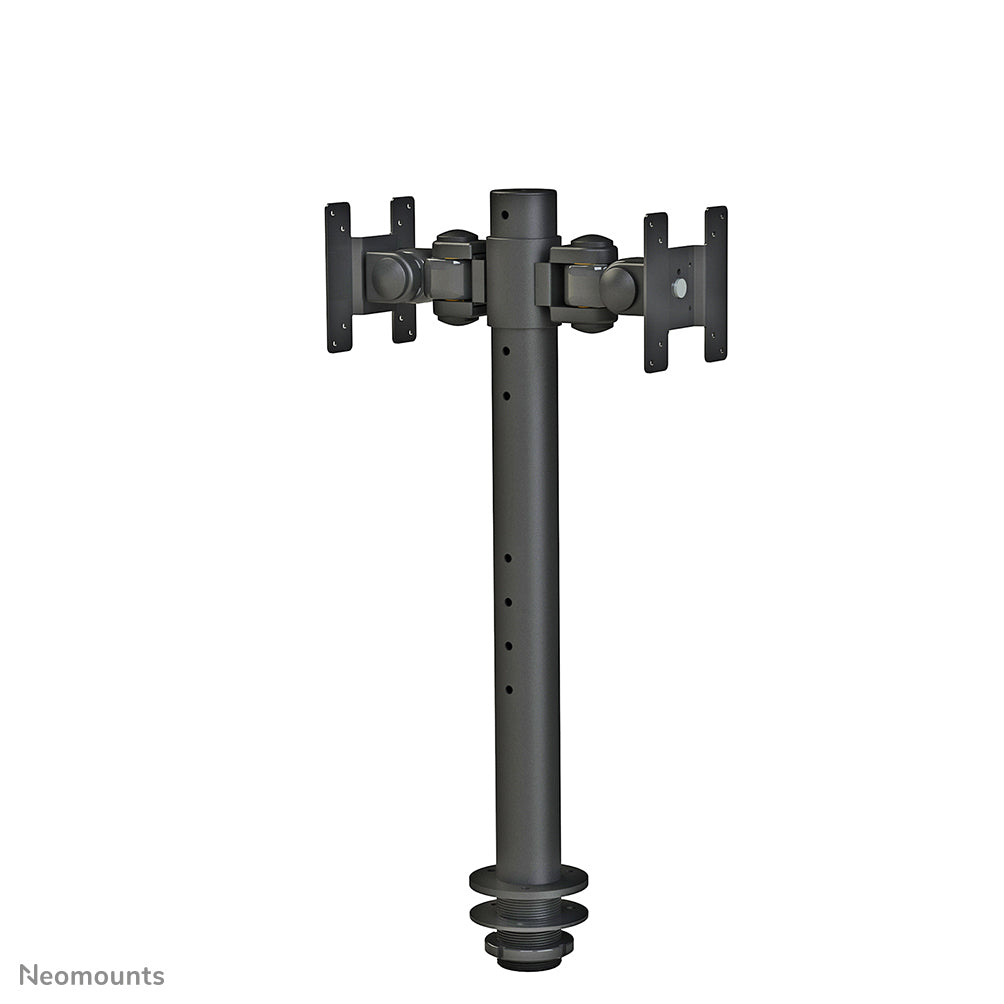 Neomounts FPMA D050 – Tischhalterung, Dual, Tischdurchführung, bis 30", VESA 75 × 75 mm, 20 kg, neigbar