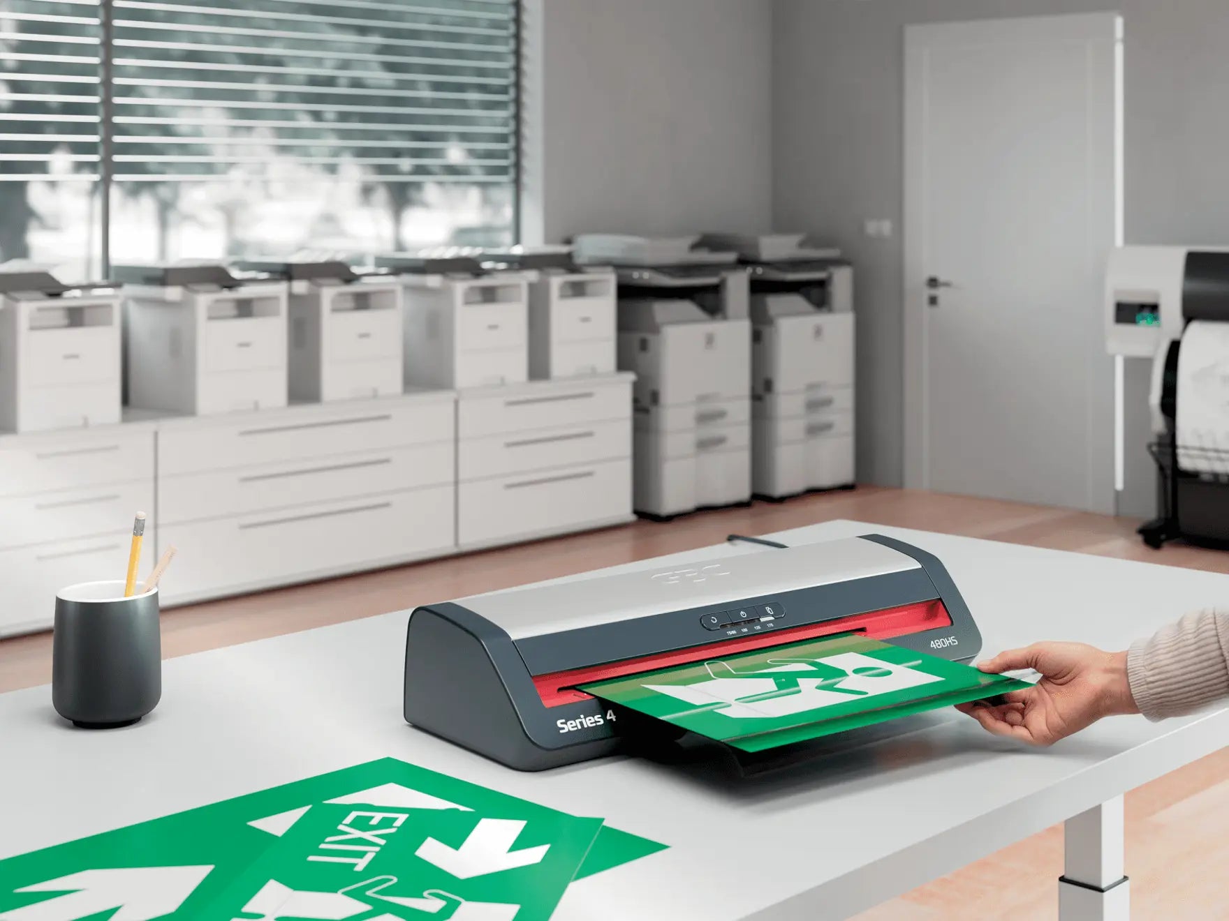 GBC 480HS Laminiergerät A3 – 2-Rollen, 175 µm, Kaltlamination, Aufheizzeit 1 Min., Silber