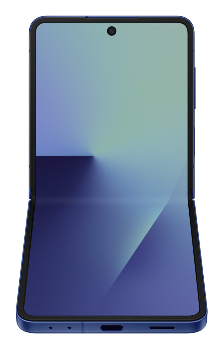 Samsung Galaxy Z Flip7 – blau, 6,8", 2520 × 1080, Android, 256 GB, 12 GB, eSIM, 5G, NFC