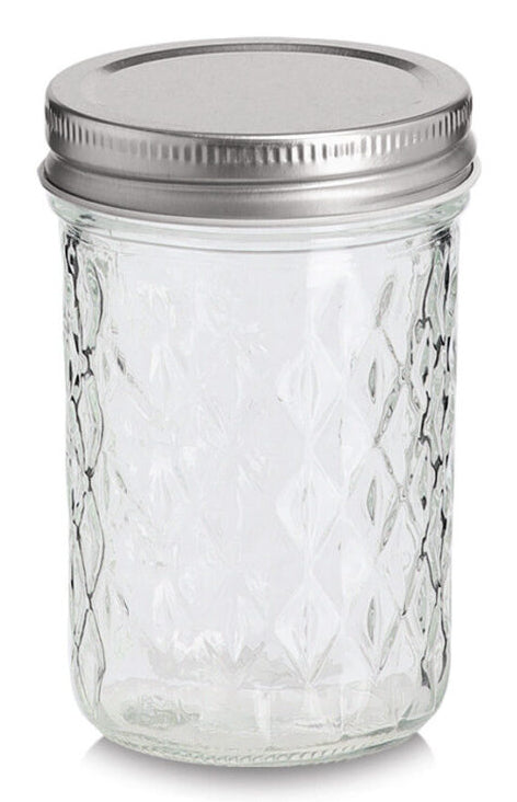 Zeller Present Vorratsdose 250 ml, Ø 7 × 10,8 cm, Glas, Metalldeckel, transparent