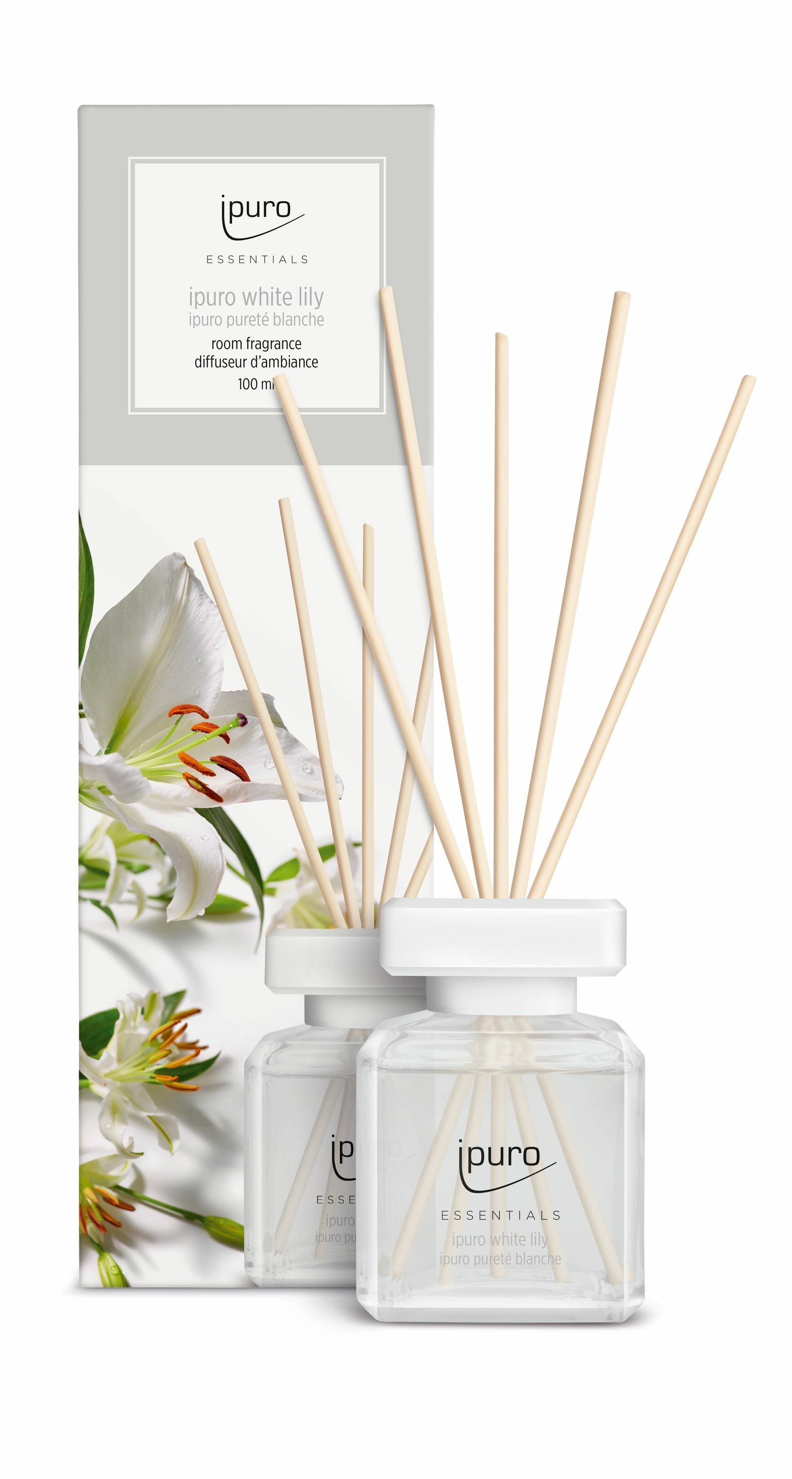 ipuro ESSENTIALS White Lily – Duftstäbchen, 100 ml