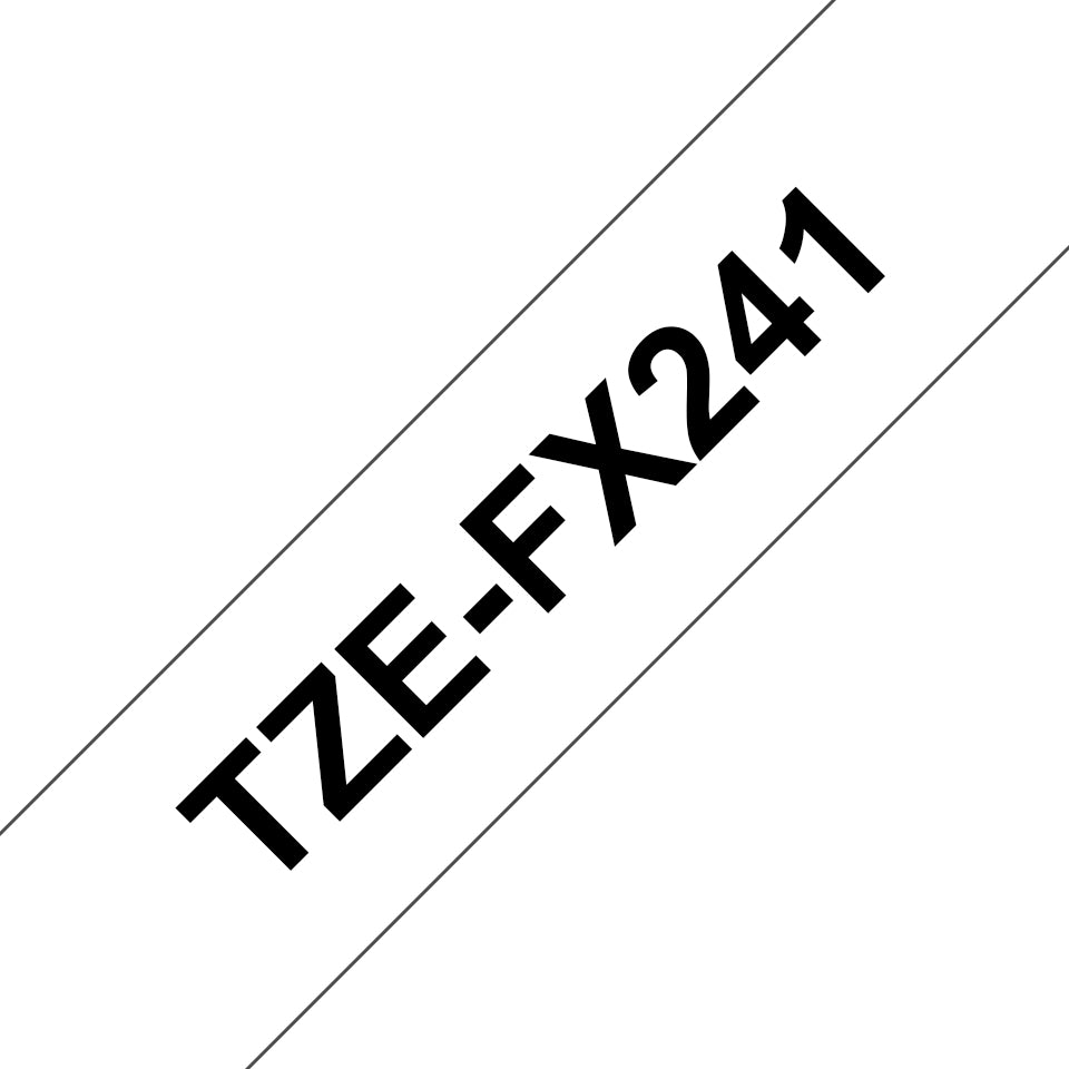 Brother Schriftband – 18 mm × 8 m, weiss, schwarz