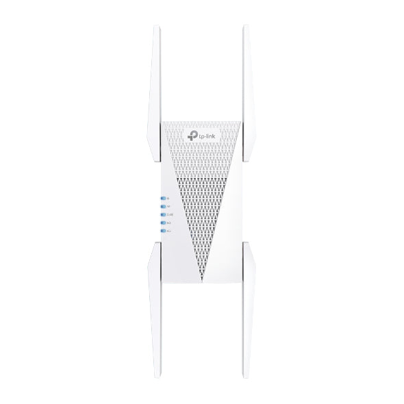TP-Link RE815XE – WLAN-Repeater, Wi-Fi 6E, Tri-Band (2,4/5/6 GHz), 2402 Mbit/s, 1× GbE, Weiss