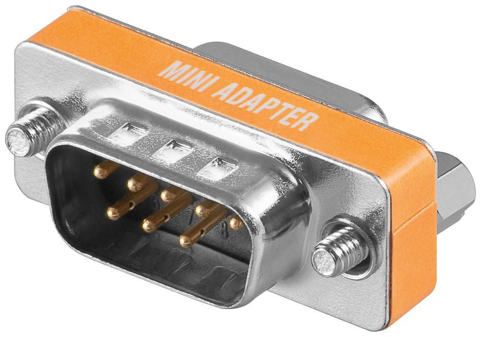 Microconnect MOD99FN Seriell-Adapter DB9 M zu DB9 F – Metallgehäuse, 10 g