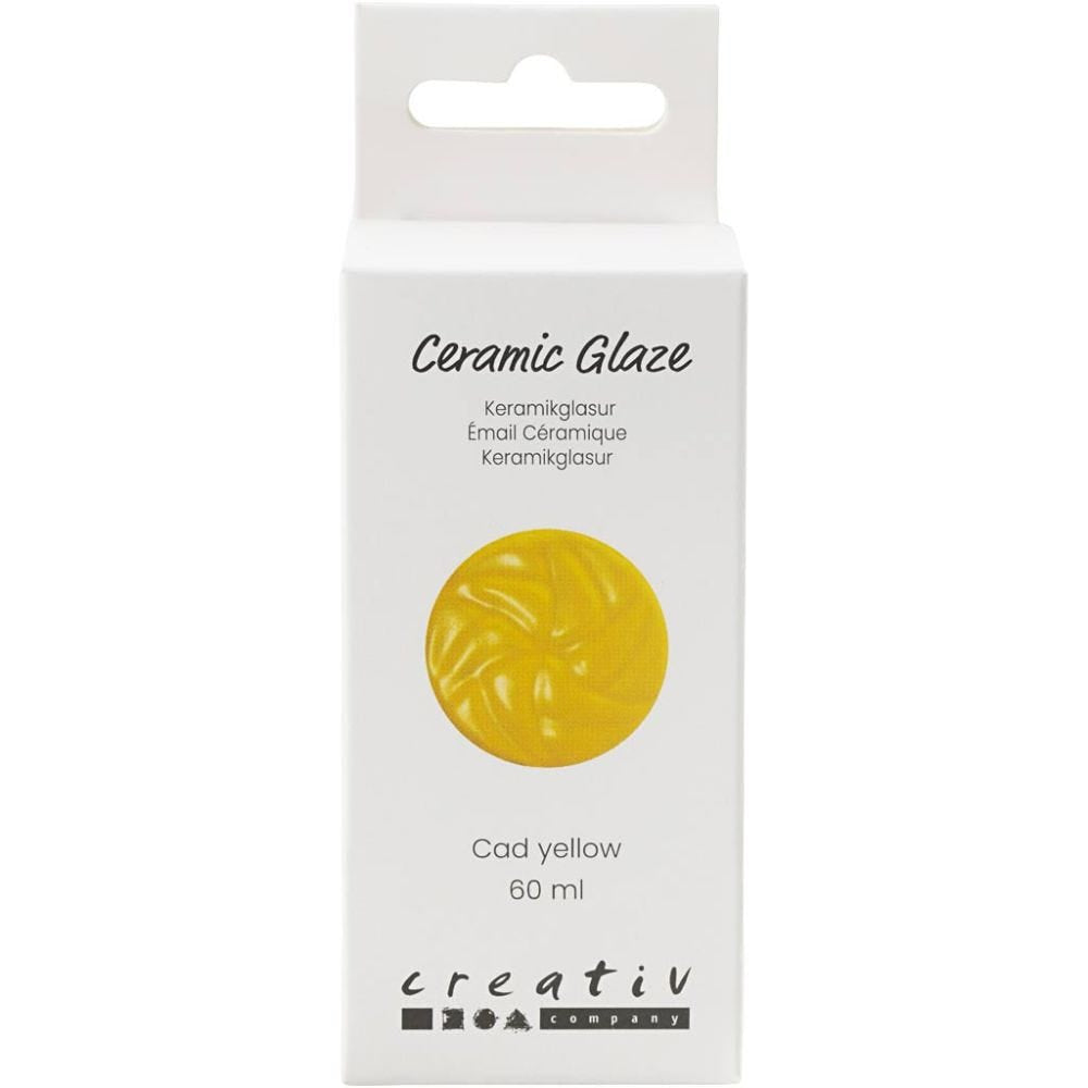 Creativ Company Keramikglasur – Gelb – 60 ml – für Keramik