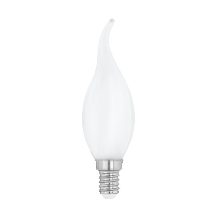 EGLO LED-Leuchtmittel E14 Kerze – Warmweiss 2700 K, 470 lm, 4 W – IP20 – 1 Stk. – Glas