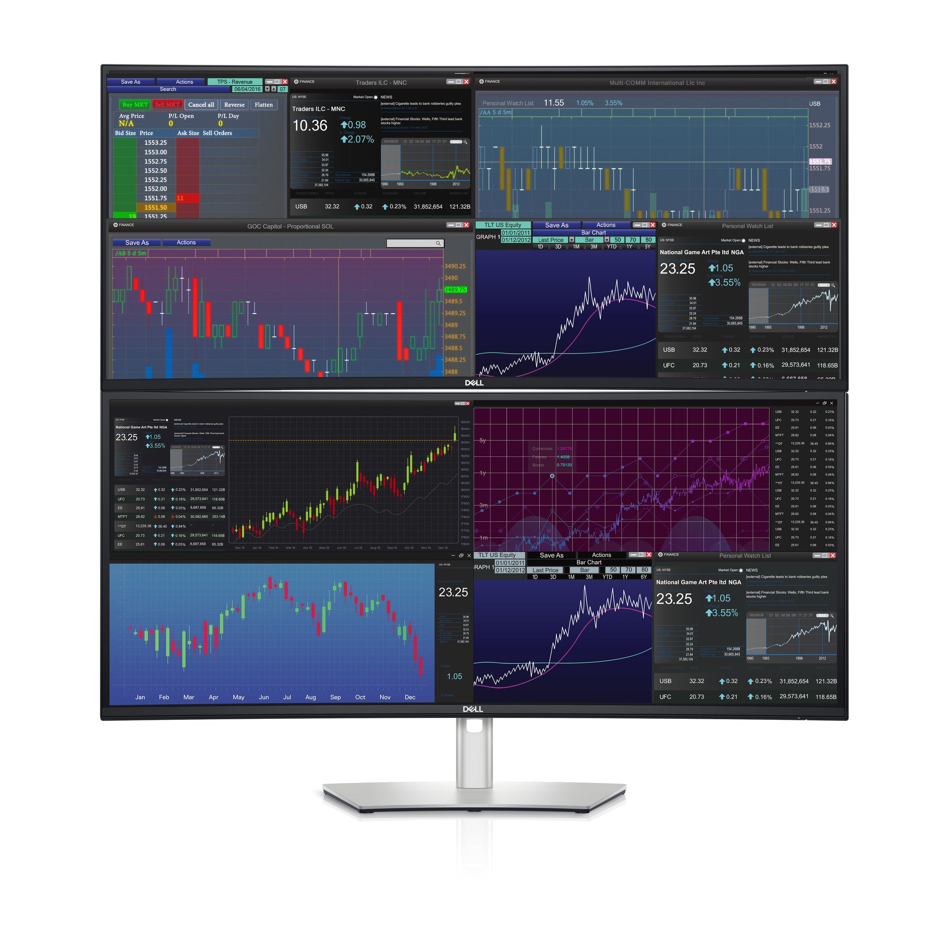 Dell U3824DW – Monitor, 37,5" 3840 × 1600 (WQHD+), IPS, 60 Hz, 300 cd/m², KVM, VESA 100 × 100, Schwarz