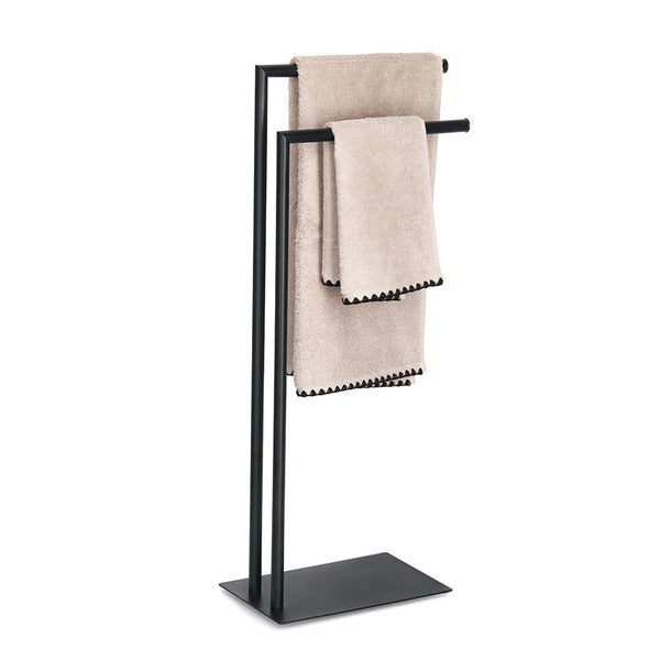Zeller Present Handtuchständer – 20×34×82 cm, Metall, Schwarz