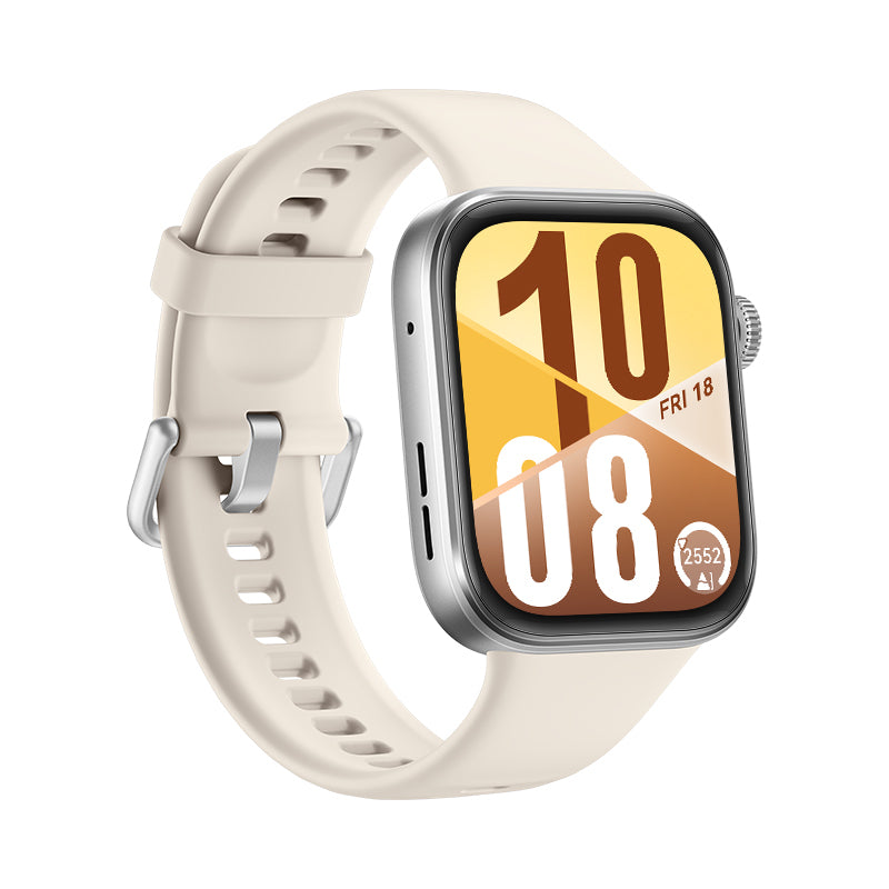 Huawei Watch Fit 4 – 38 mm, Aluminium, Silber, Weiss, 5 ATM