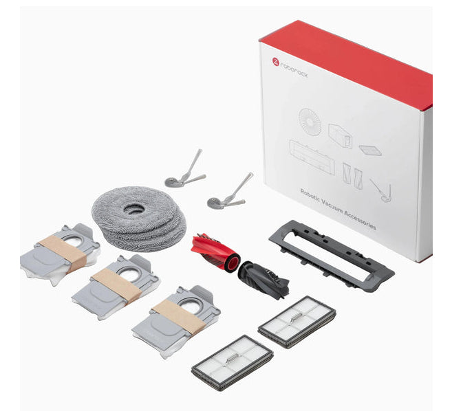 Roborock Zubehör-Set – für Saros 10 – 1 Stk Seitenbürste, 2 Stk Filter, 2 Stk Vibrarise Mop, 2 Stk Edgewise Wi