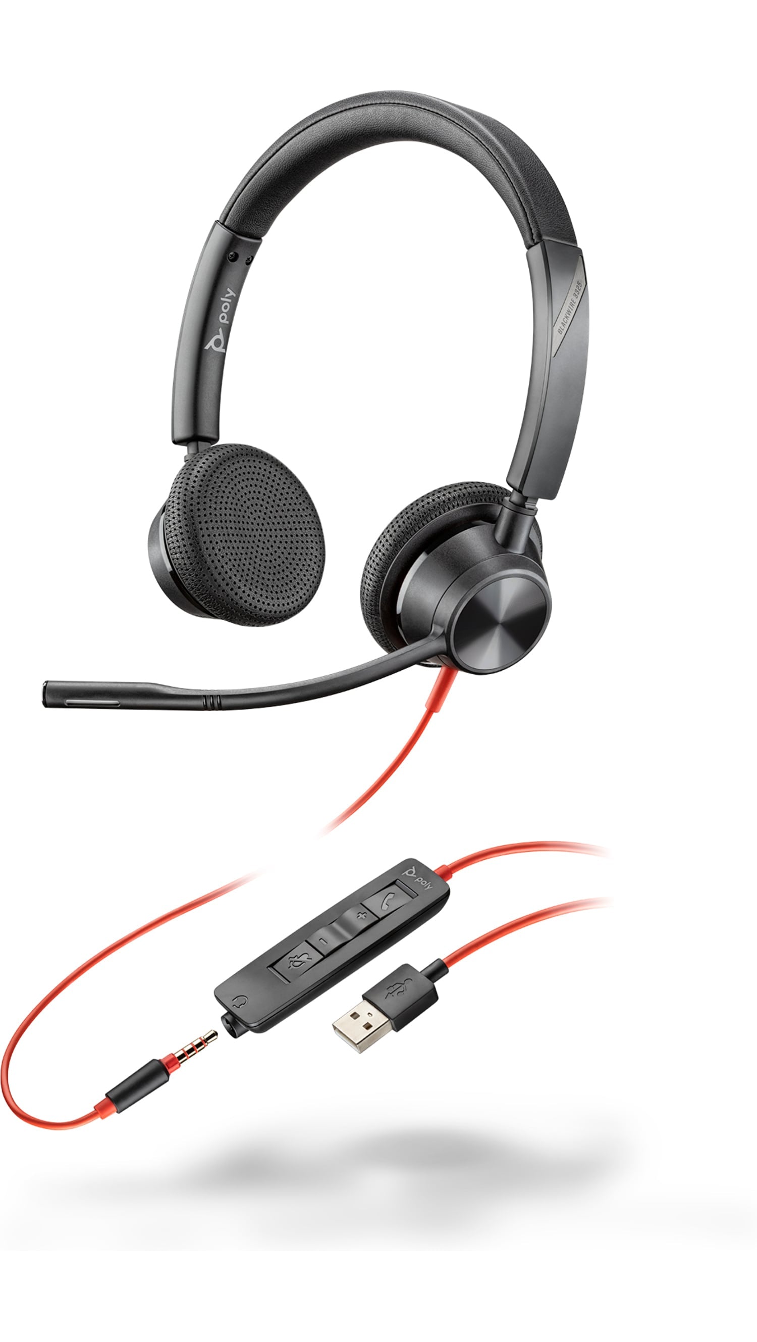 Poly Blackwire 3325 – Büro/Callcenter, USB-A