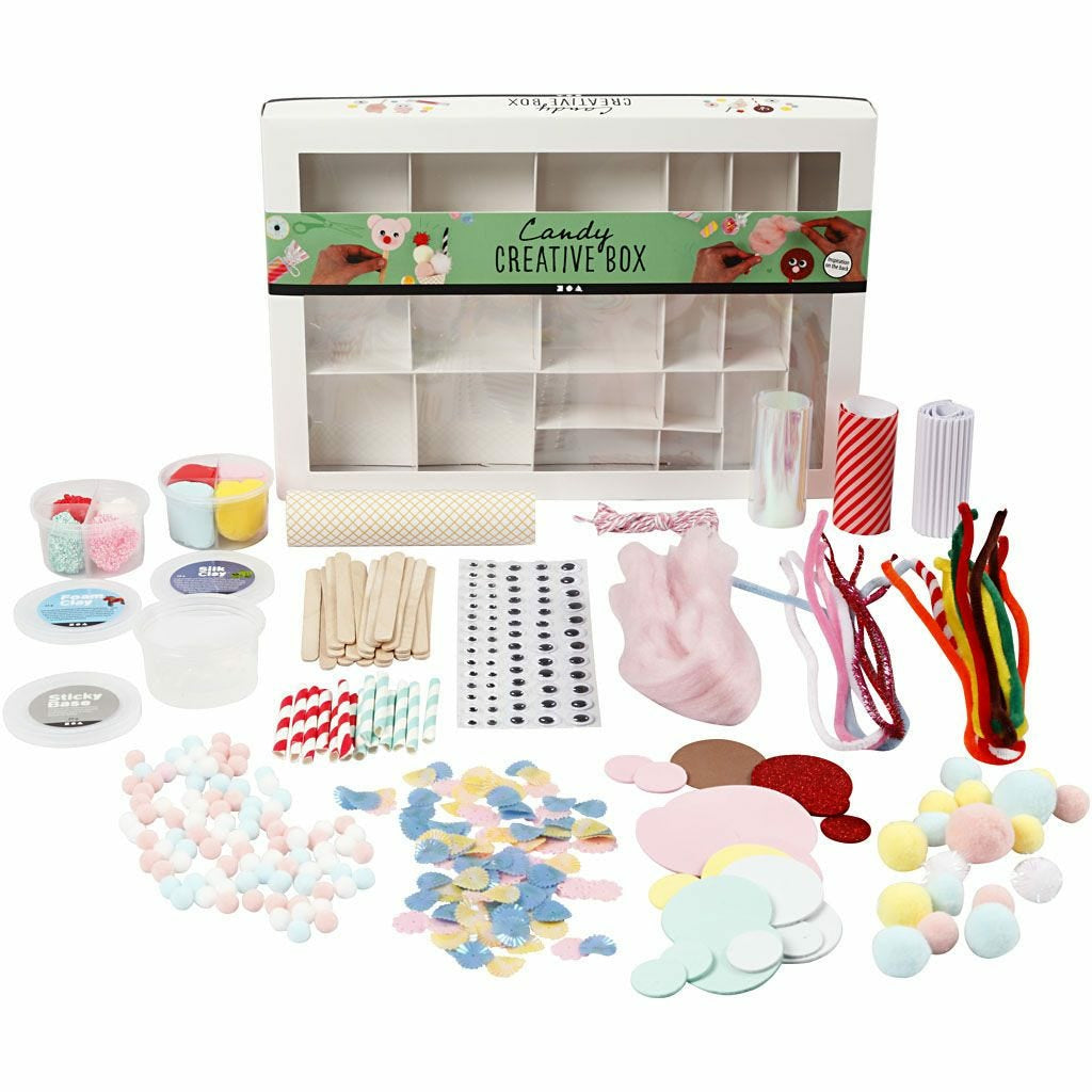 Creativ Company Kreativbox – Bastelset – 16-teilig – ab 3 Jahren – Papier, mehrfarbig