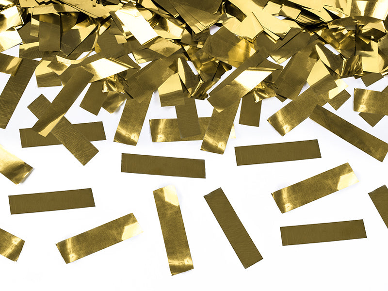 PartyDeco Partypistole Konfetti – Gold – 40 cm – 1 Stk