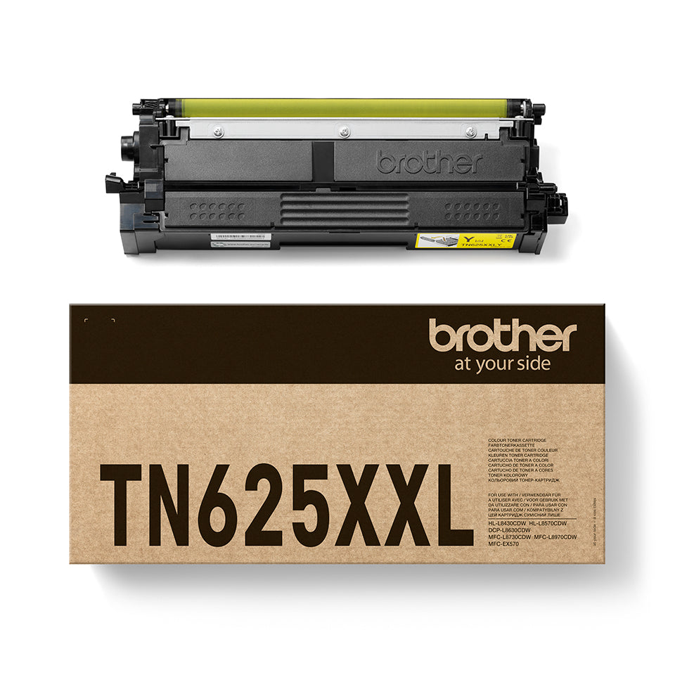 Brother TN-625XXLY Gelber Toner – Original XXL – 6'500 Seiten – für Brother HL-L8430CDW/HL-L8570CDW und andere