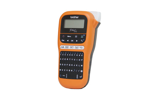Brother PT-E110 – Beschriftungsgerät, TZe/HSe bis 12 mm, 180×180 dpi, 20 mm/s, Autoabschneider