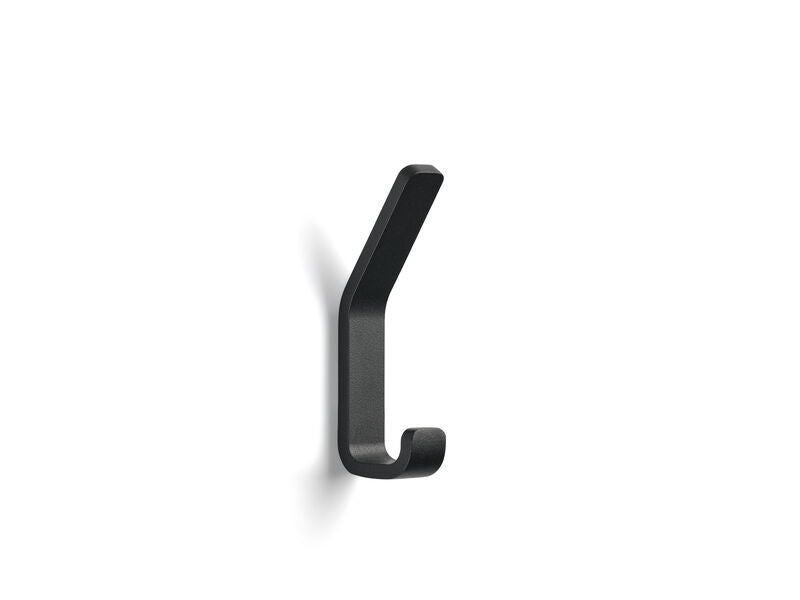 Zone Denmark Haken Rime gross – 2×4×11,5 cm, Aluminium, schwarz