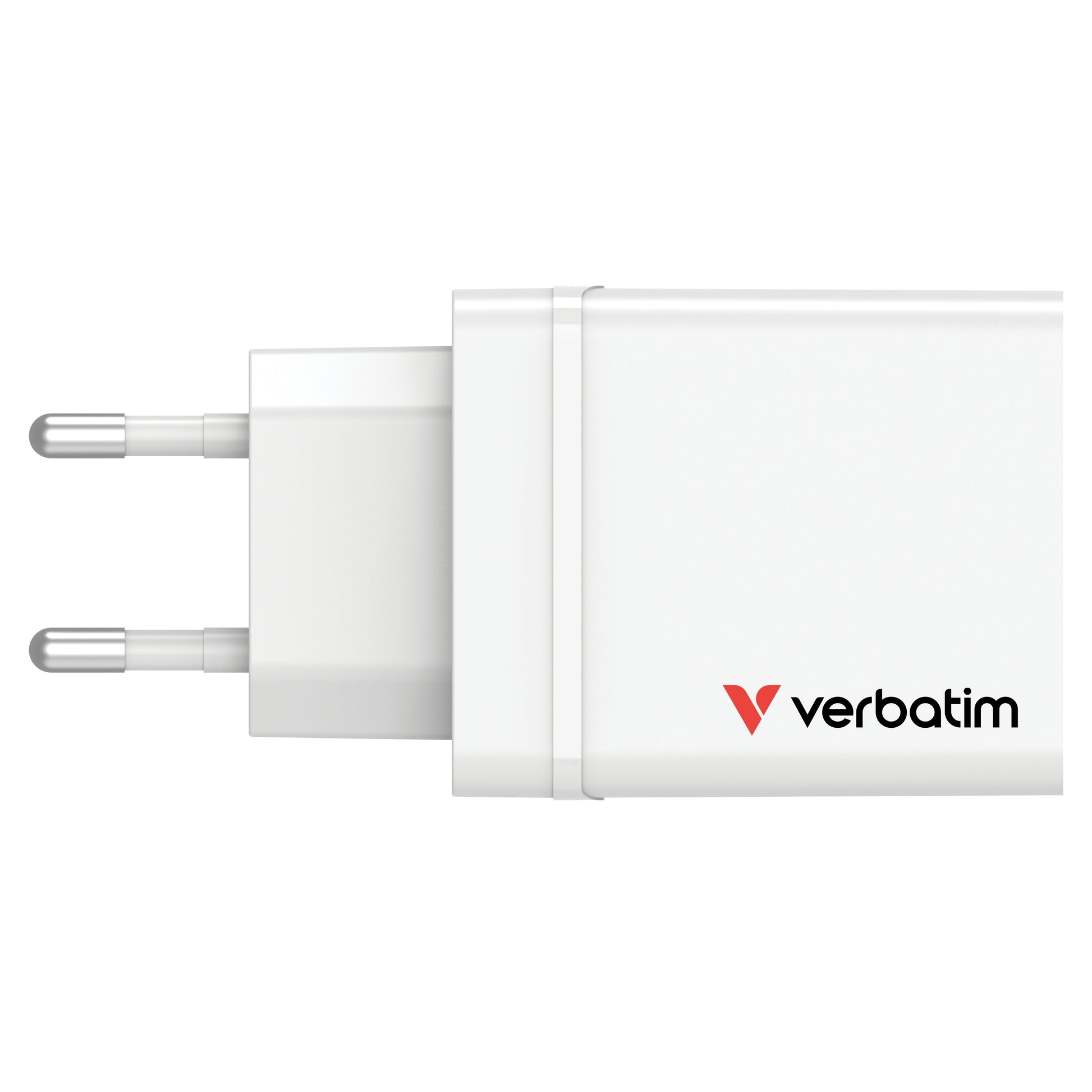 Verbatim USB-Ladegerät 30 W – USB-C×1, USB-A×2 – PD, QC 3.0, EU-Stecker (Typ C) – Weiss