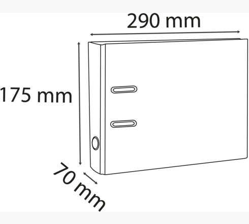 Exacompta Ordner – für A4 – Rückenbreite 5 cm – schwarz