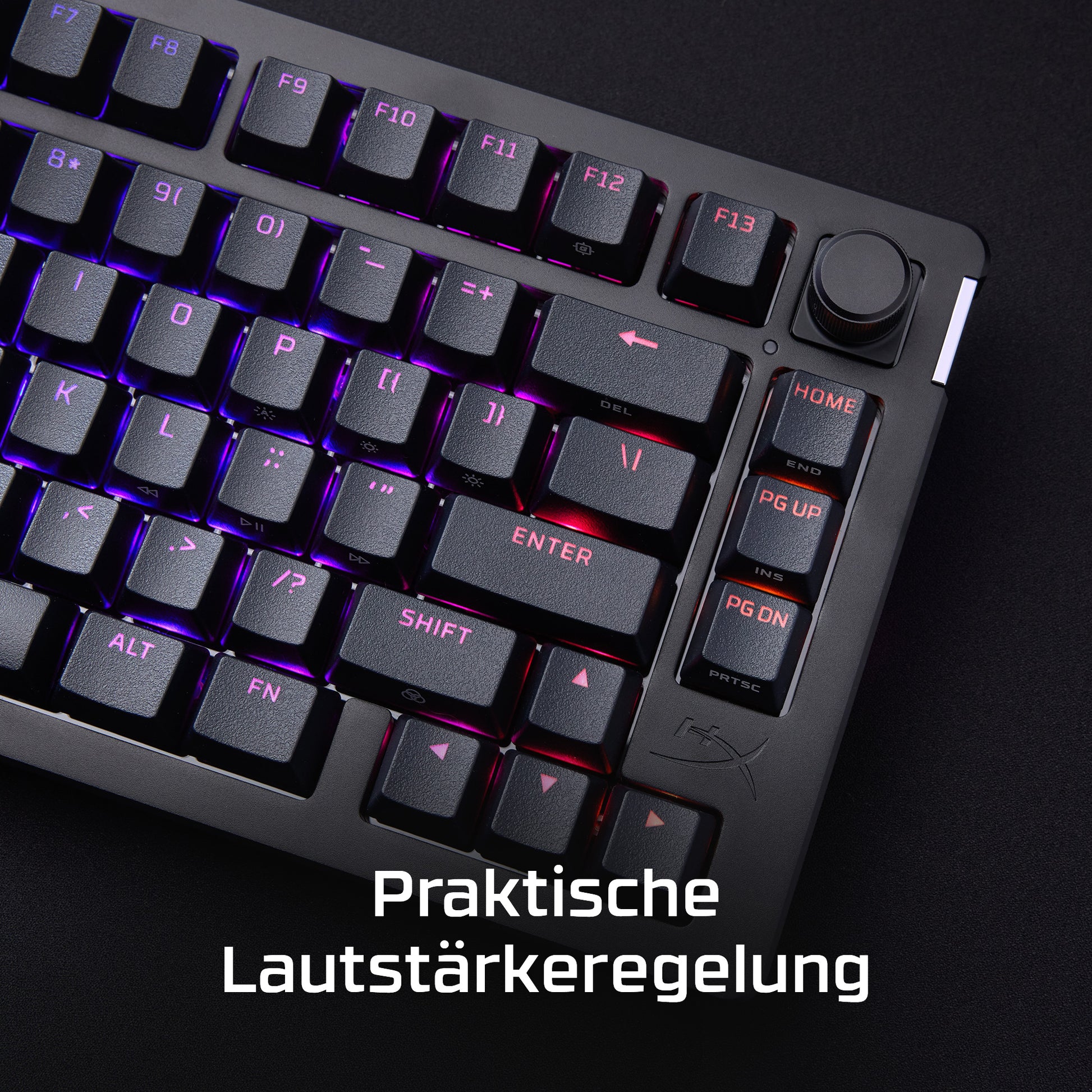 HyperX Alloy Rise 75 – Gaming-Tastatur 75% – mechanisch, RGB – USB – schwarz