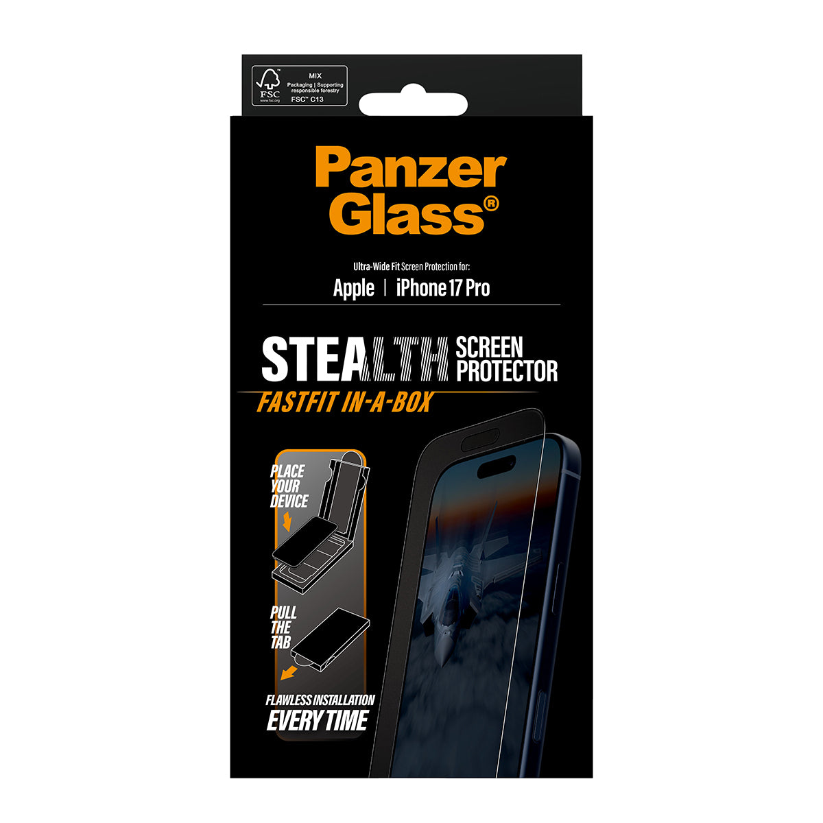 PanzerGlass Backcover Stealth – für Apple iPhone 17 Pro – kratzfest