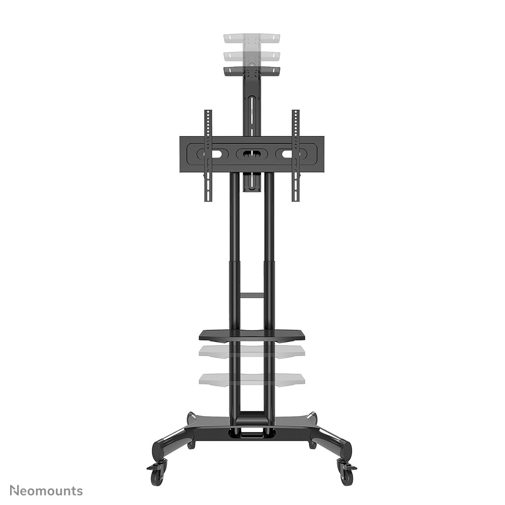 Neomounts NM-M1700BLACK – Trolley, höhenverstellbar, für 32–75", VESA 200×200–600×400, bis 50 kg, schwarz