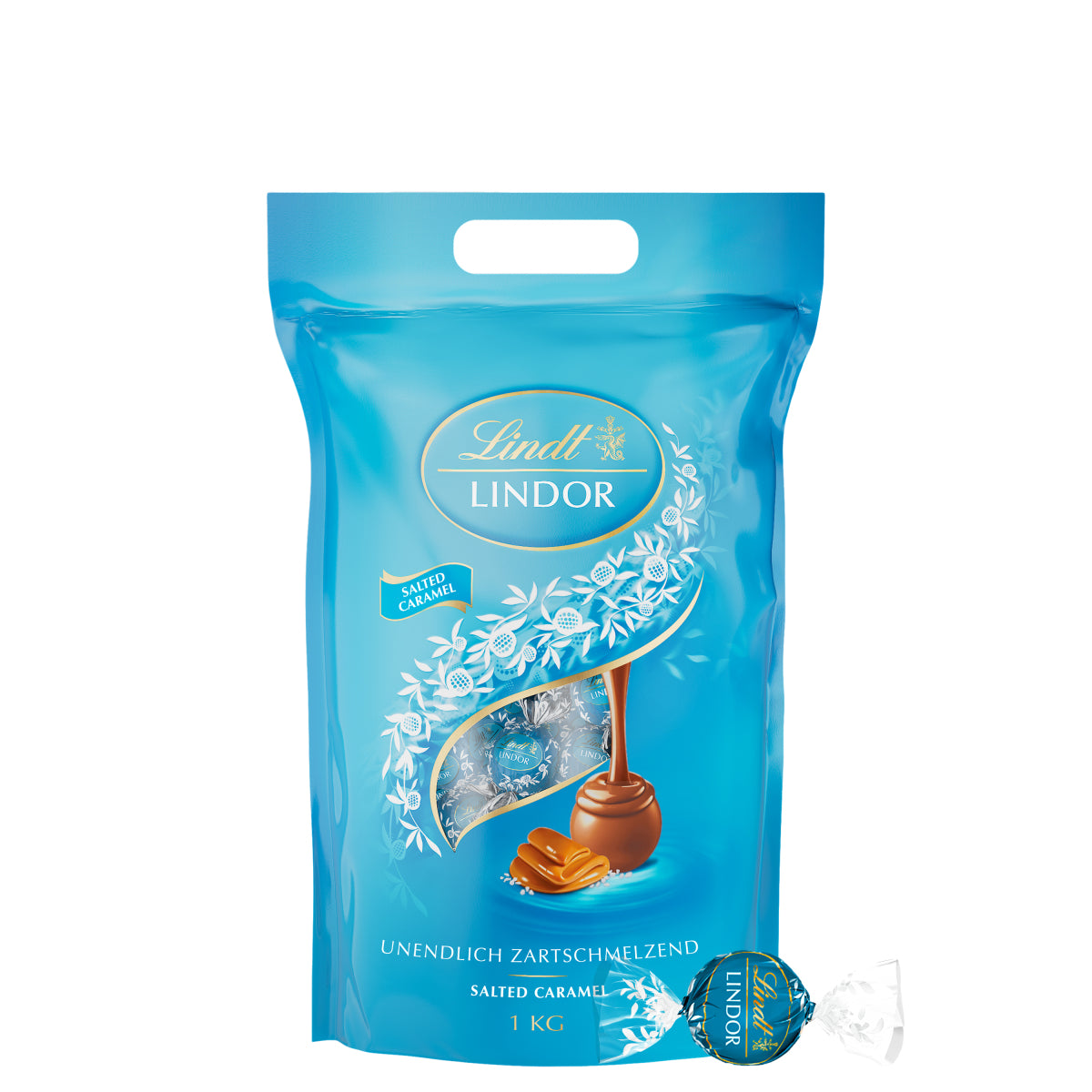 Lindt LINDOR Kugeln – Salted Caramel – 80 Stück, 1 kg