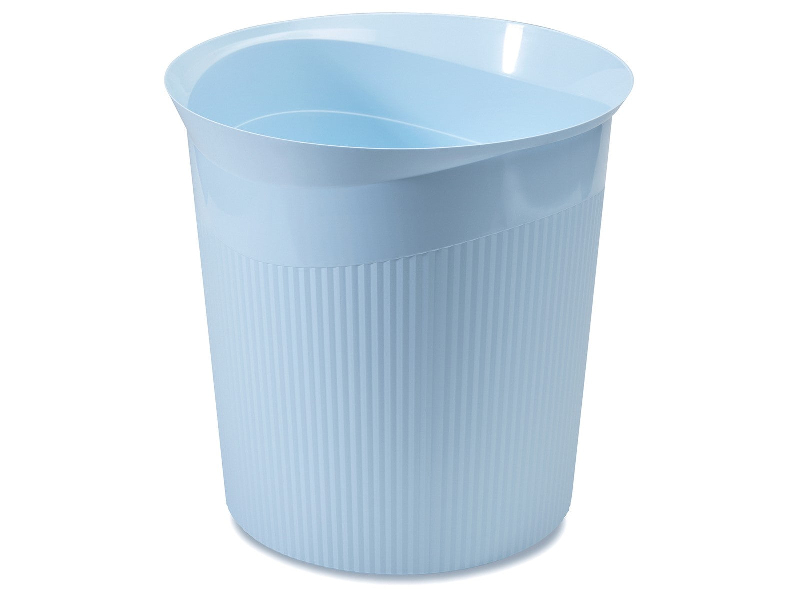 HAN Papierkorb Re-LOOP – 13 l – Recycling-Kunststoff, rund – Hellblau
