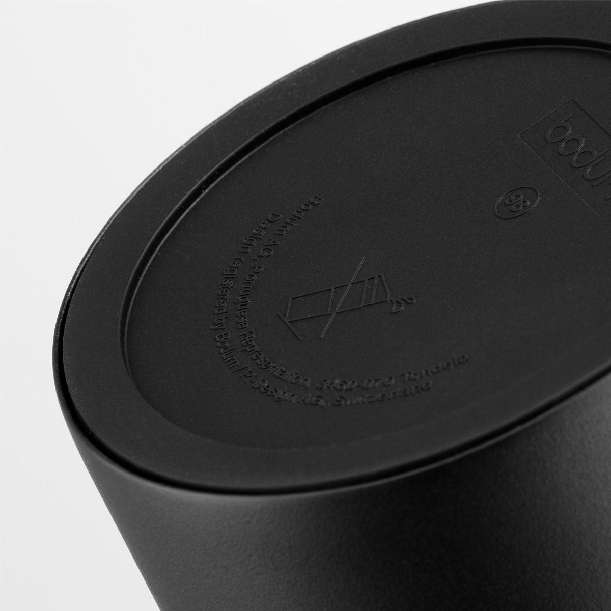 Bodum Thermobecher 600 ml – doppelwandig, Edelstahl, Schwarz