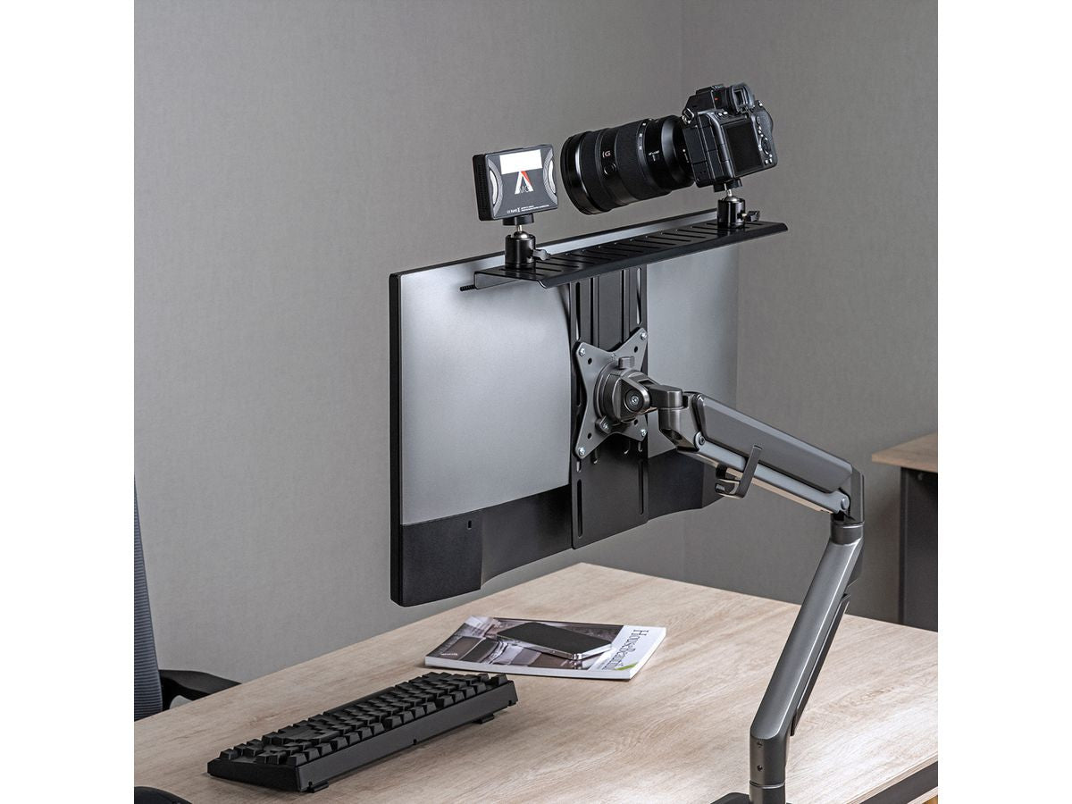 ROLINE All-in-one Geräteablage – VESA-Adapterplatte – 1 Monitor – bis 3 kg/Monitor – für VESA 100×100 mm