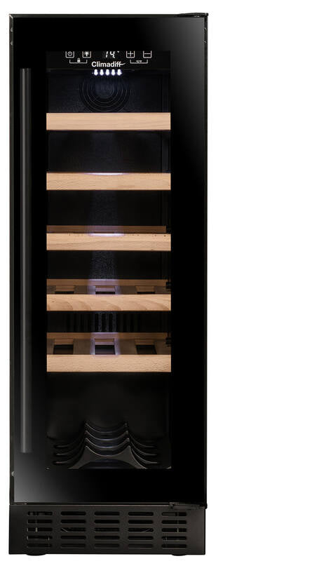 Climadiff Weinkühlschrank CBU20S2B – 57 l, 240 V, Kompressor, Energieeffizienzklasse F
