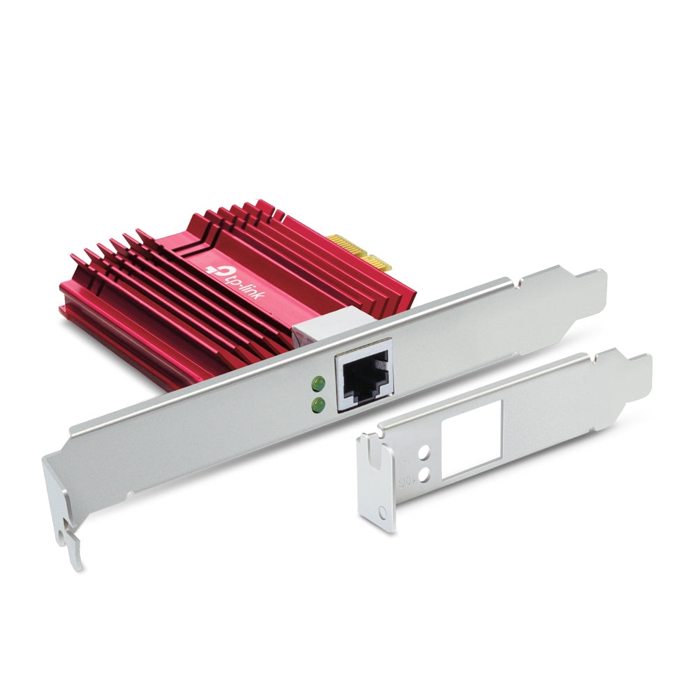 TP-Link TX401 PCIe 10-Gigabit Netzwerkkarte – 10 Gbit/s (10GBase-T), PCIe 3.0, 1× RJ-45, für Windows/Linux