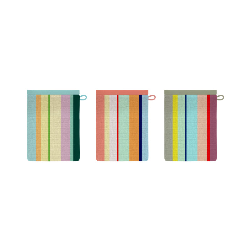 REMEMBER Waschlappen – 16×22 cm, Baumwolle, Mehrfarbig, 3er-Set