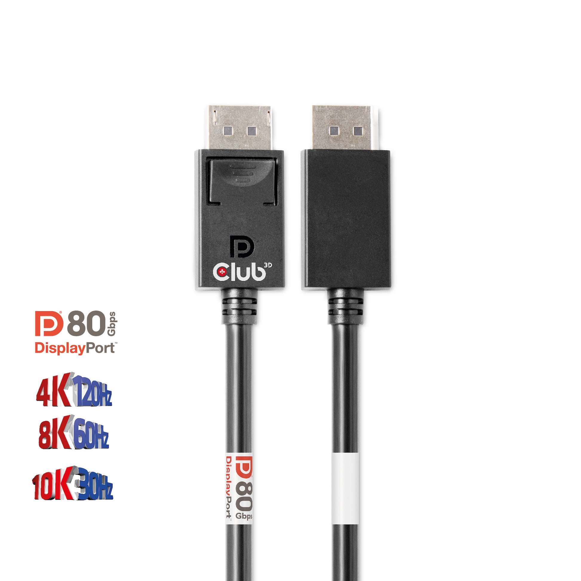 CLUB3D DisplayPort Kabel DP 2.1 8K 60 Hz – 1,2 m