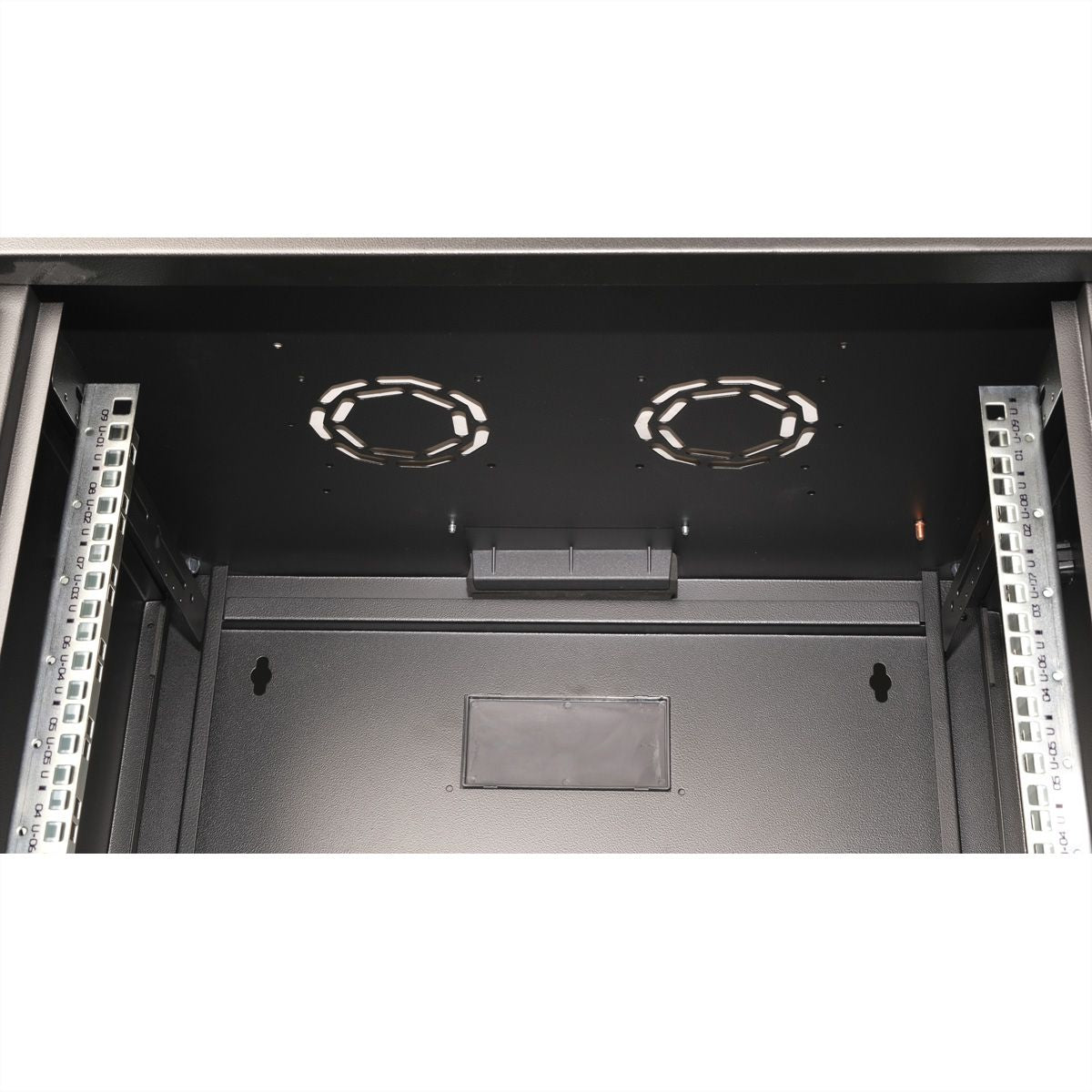 ROLINE Pro – 19" Wandverteiler 9U, IP20, abschliessbar, 600 × 450 × 505 mm, schwarz, Stahl