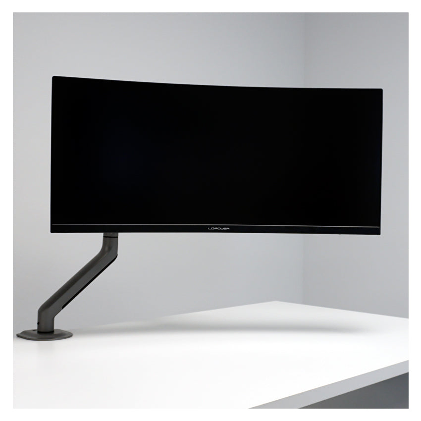 LC-Power LC-EQ-A32B – Monitorarm Tischhalterung – Klemme/Durchführung – 1 Monitor – 17–32" – VESA 75×75/100×100