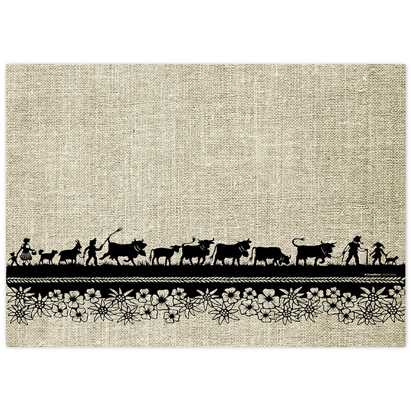 Trendform Tischset Swiss Tradition, Papier, rechteckig – 29,7 × 42 cm – FSC – 48 Stk.