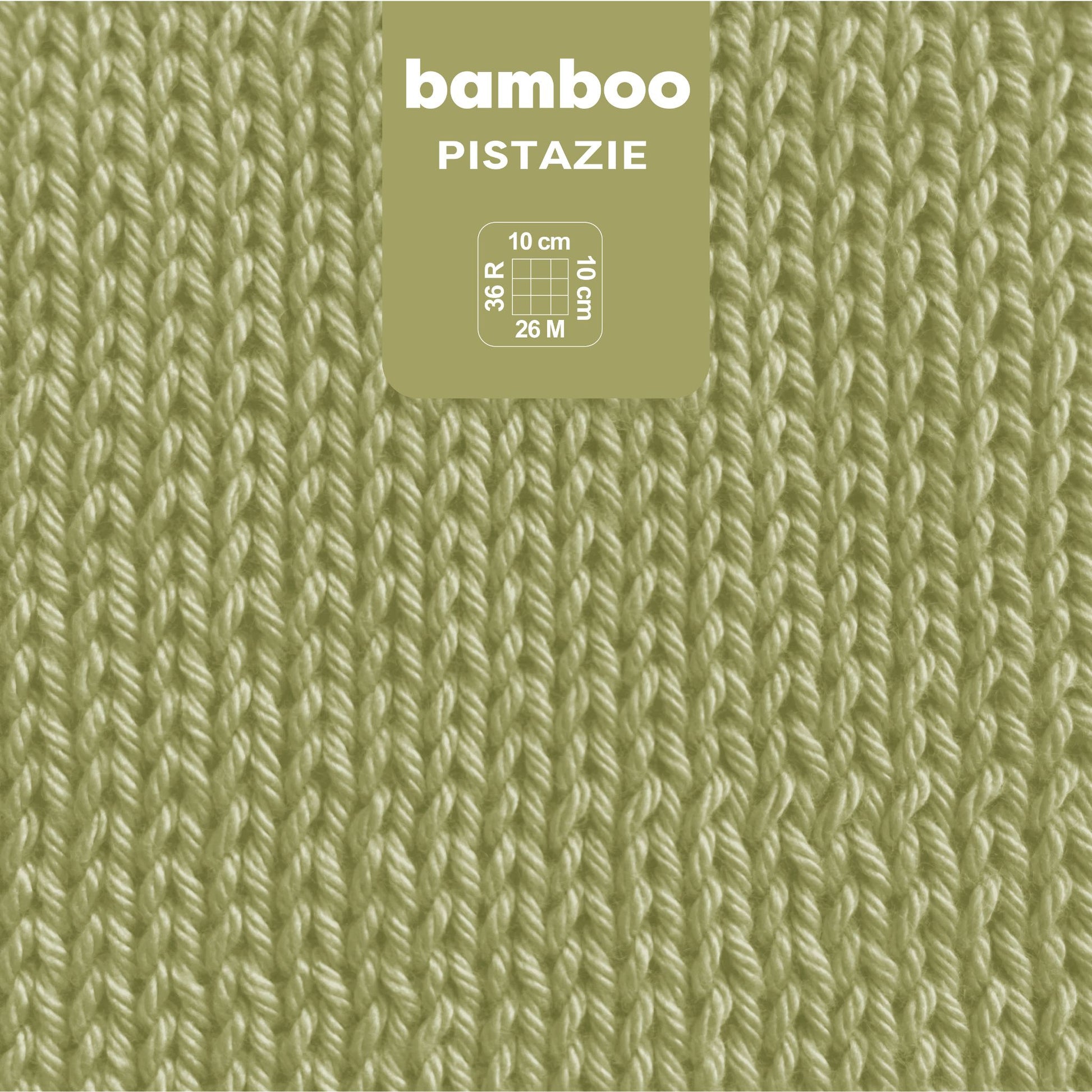 myBoshi Bambuswolle Pistazie – 50 g, 125 m, 60% Bambus/40% Baumwolle, Nadel 4 mm