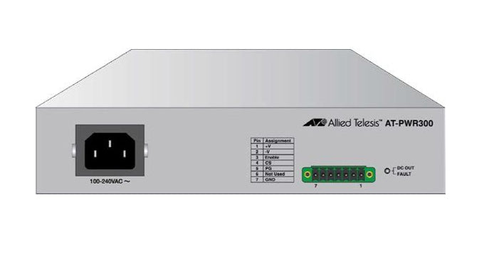 Allied Telesis AT-PWR300-30 Redundantes Netzteil 300 W – hot-swappable – für x320 – grau