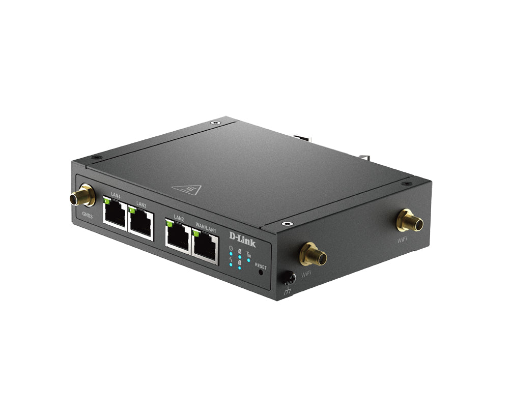 D-Link DWM-530-T – VPN-Router – 4×LAN, Dual-SIM-Failover, IPSec/OpenVPN, DIN-Schiene