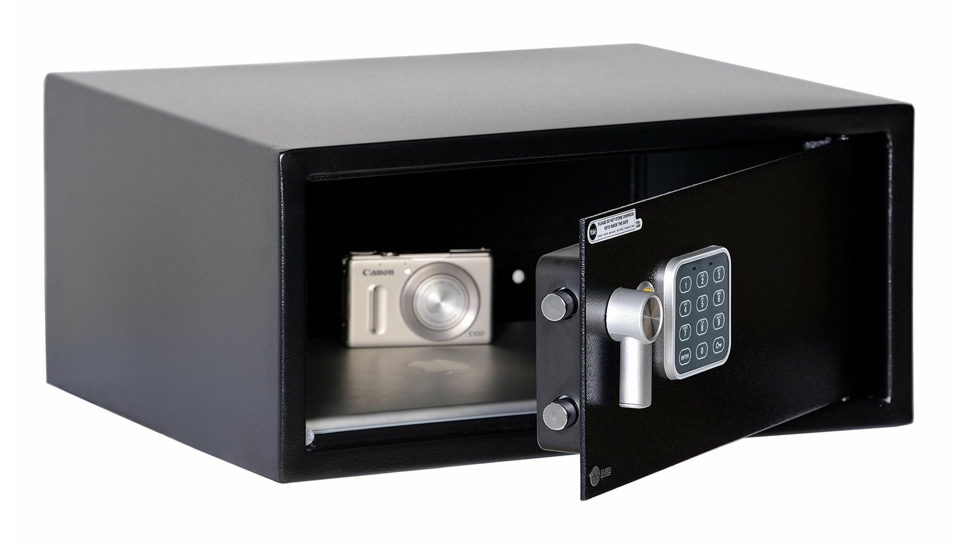 Yale Möbeltresor YLC/200/DB2 – Elektronik + Schlüssel – 24 l – Boden-/Wandmontage – Schwarz