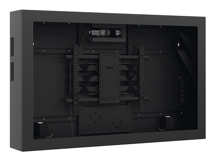 Hagor SOPW Display-Gehäuse – IP65 Frontschutz, 6,4 mm VSG-Sicherheitsglas – für 75" Displays – Schwarz
