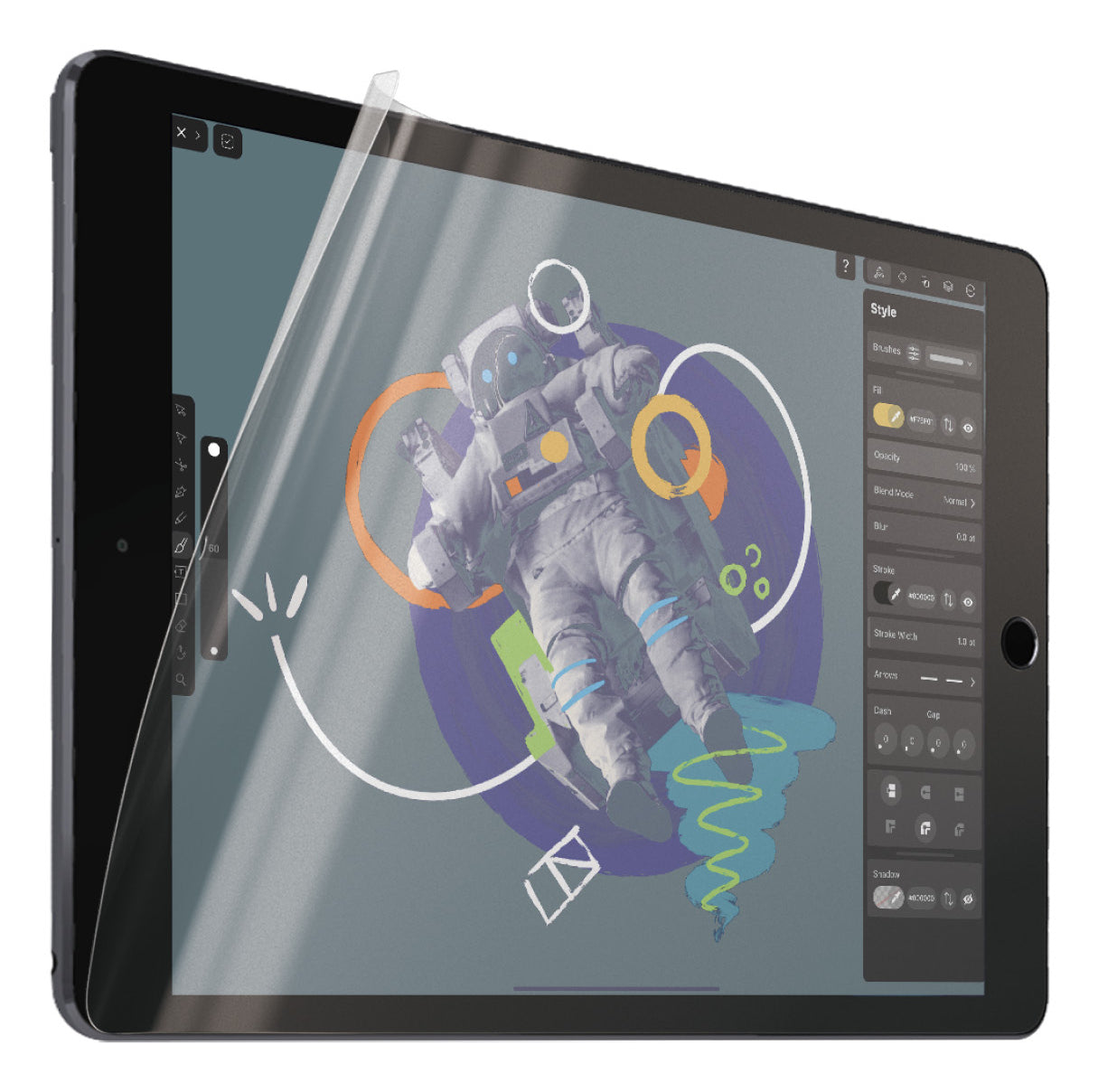 PanzerGlass Panzerglas für iPad 10,2" (7.–9. Gen.) – papierähnliche Oberfläche, Anti-Fingerprint