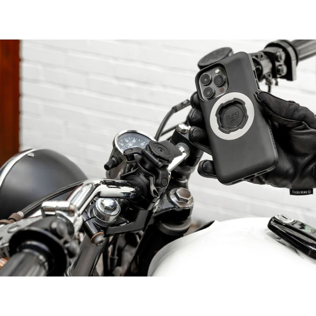 Quad Lock Motorcycle Mount Pro – Fahrrad-/Motorrad-Halterung – Lenker – für Smartphones (Universal) – Schwarz