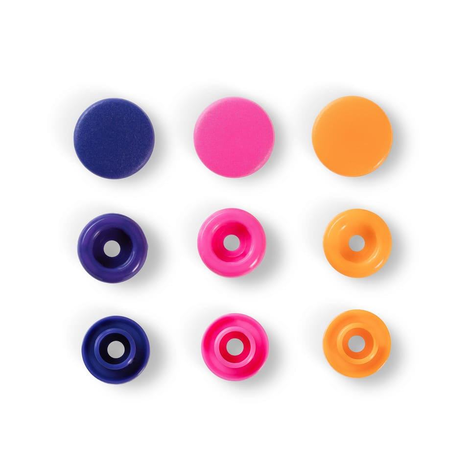 Prym Knöpfe Ø 12,4 mm – Kunststoff, mehrfarbig, 30 Stück