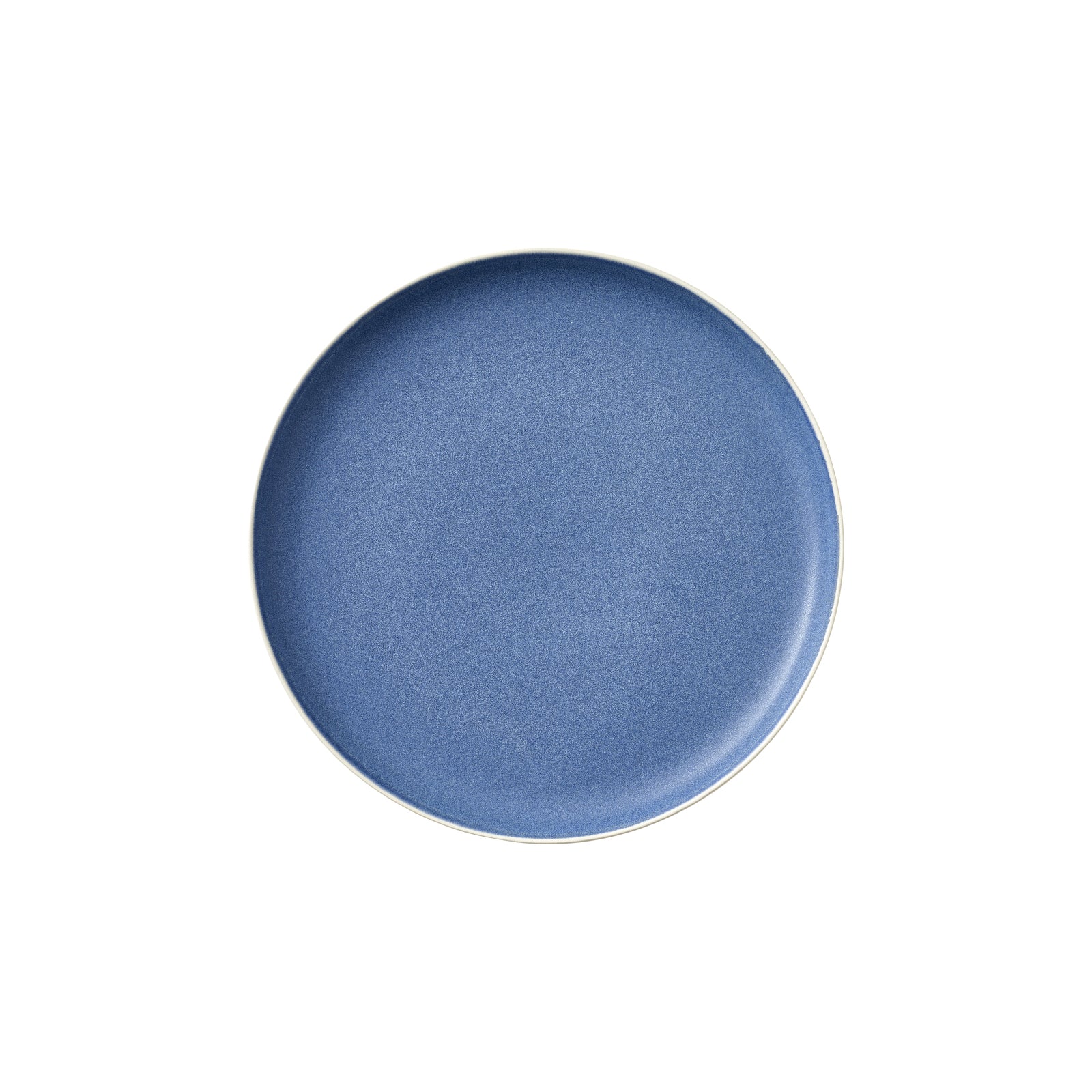 Studio Round Frühstücks- & Dessertteller – Ø 21 cm, Steinzeug, Blau, spülmaschinenfest, mikrowellengeeignet