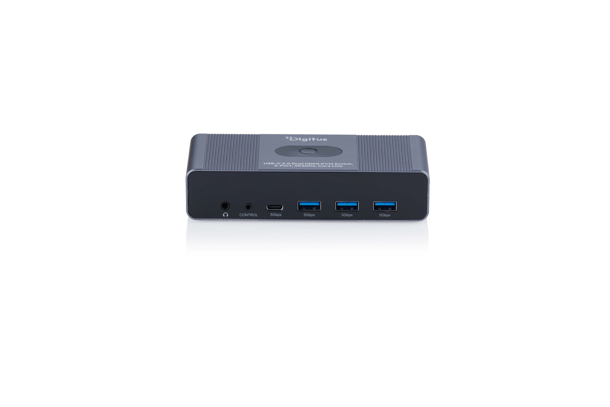 Digitus 2-Port HDMI Dual-View KVM-Switch – 4K/60 Hz, USB 3.0 Hub, USB-C
