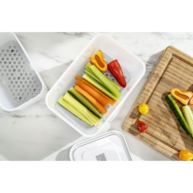 ZWILLING Vakuumierzubehör – 12 × 19 × 2,7 cm, für Vakuumierer, 2 Stk., Kunststoff, Grau