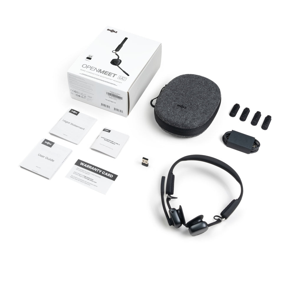 SHOKZ OPENMEET UC – Headset – USB‑A – Noise-Cancelling Mikrofon – für Unified Communications