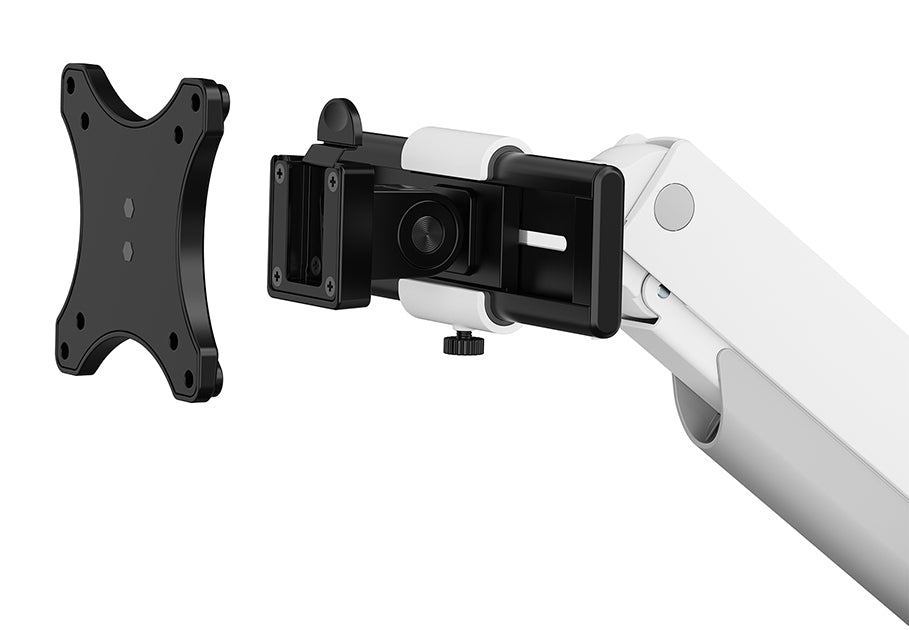 Neomounts DS65S-950Wh2 Full Motion Dual – Monitorarm, Dual, Tischklemme, bis 34", VESA 75 × 75/100 × 100 mm