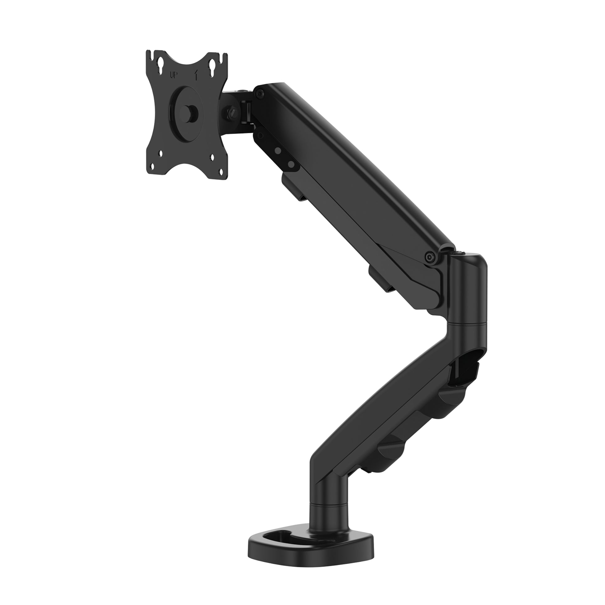 Fellowes Eppa – Monitorarm, Tischklemme, bis 39", VESA 75 × 75/100 × 100 mm, 8 kg, schwarz